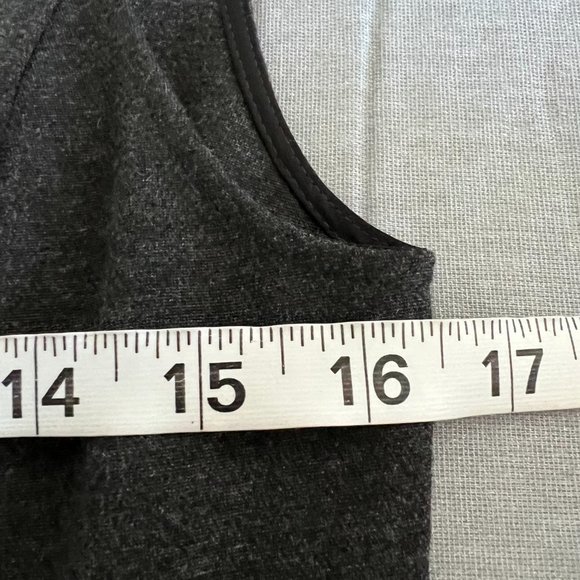 Vince Drop Waist Pleated Cocktail Dress 6 Gray V-Neck - Picture 6 of 10